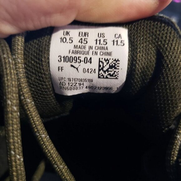 Puma Reflect Lite Trail Ptx Running Mens 11.5 Green Sneakers Athletic Shoes - Picture 7 of 8